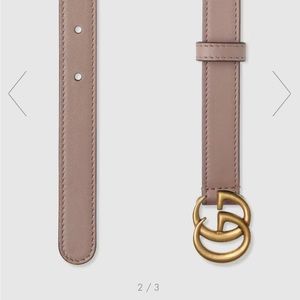 Gucci Belt , thin size 80 , dusty pink - double G